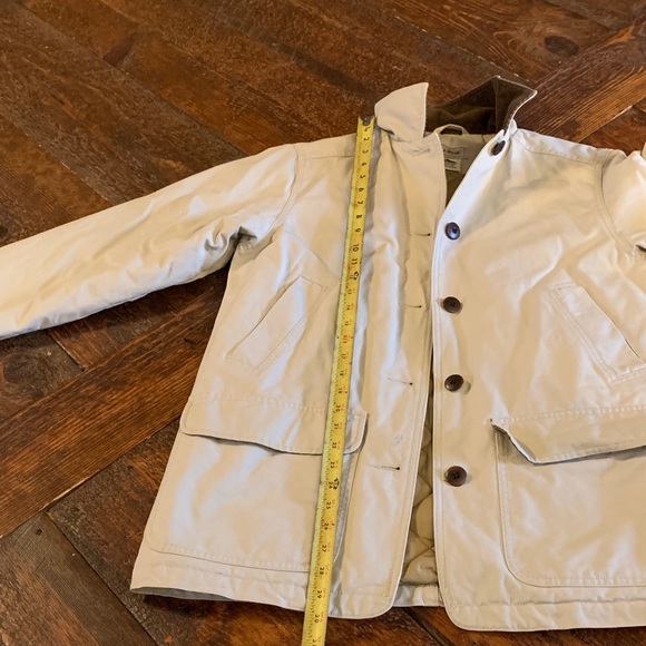 L.L. Bean woman’s Tan Chore Coat Jacket Small - Picture 12 of 16